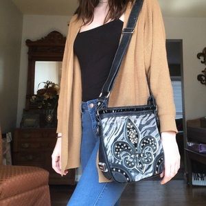 Miss Me Zebra Crossbody